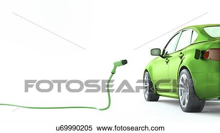 Electric car charging, illustration View Large Photo Image Stock Photography - Electric car charging, illustration. Fotosearch