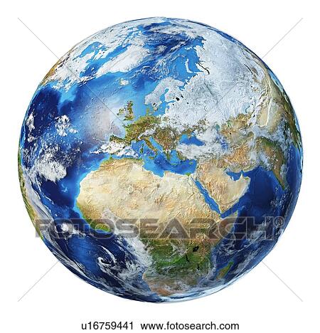 Stock Image - Europe, illustration. Fotosearch