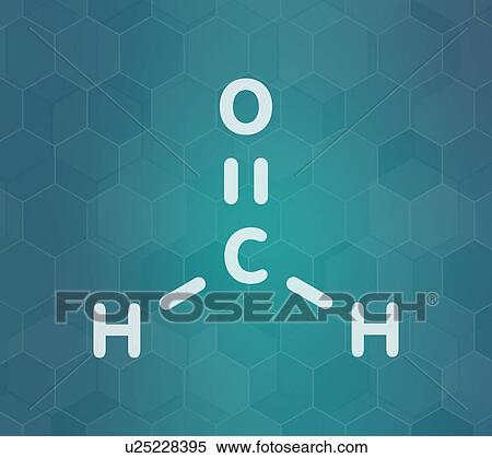 Stock Photography - Formaldehyde molecule, illustration. Fotosearch