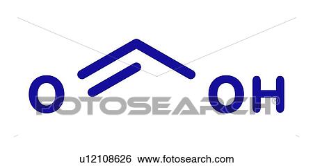 Stock Photograph - Formic acid molecule, illustration. Fotosearch