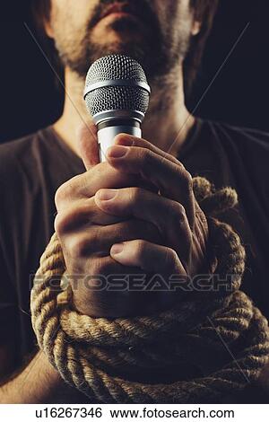 Stock Photograph - Freedom of speech, conceptual image. Fotosearch