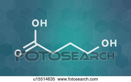 Stock Photography - Gamma-hydroxybutyric acid molecule, illustration. Fotosearch