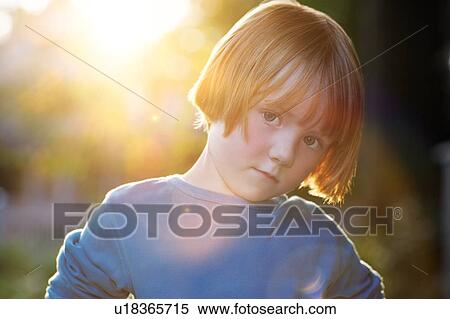 Stock Photography - Ginger Daughter in Sumertime. Fotosearch