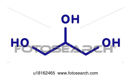 Stock Photography - Glycerol molecule, illustration. Fotosearch