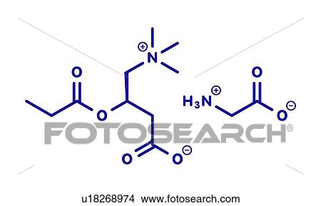 Picture - GPLC nutritional supplement molecule, illustration. Fotosearch