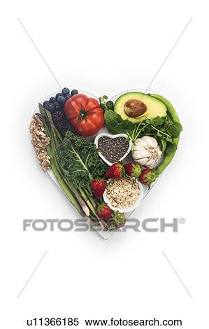 Stock Photography - Healthy food for the heart. Fotosearch