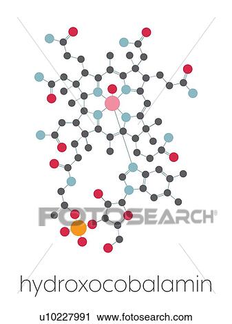 Hydroxocobalamin vitamin B12 molecule, illustration View Large Photo Image Stock Image - Hydroxocobalamin vitamin B12 molecule, illustration. Fotosearch