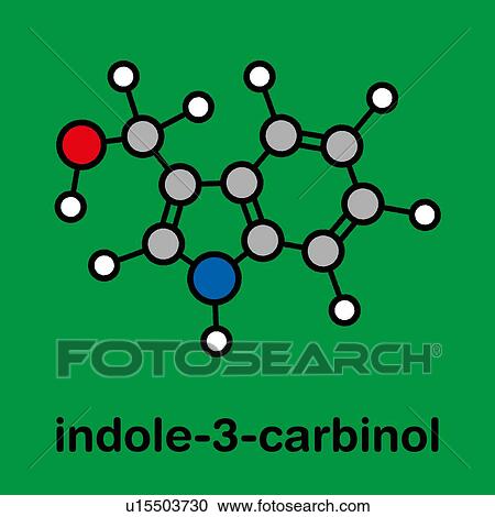 Indole-3-carbinol cruciferous vegetable molecule View Large Photo Image Stock Image - Indole-3-carbinol cruciferous vegetable molecule. Fotosearch