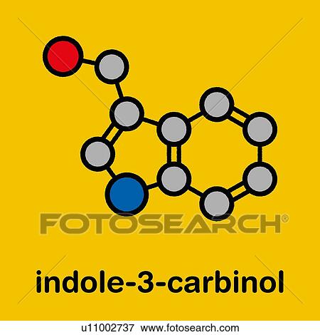 Stock Photo - Indole-3-carbinol cruciferous vegetable molecule. Fotosearch
