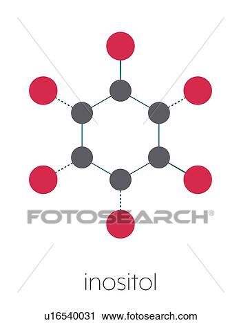 Stock Image - inositol molecule, illustration. Fotosearch