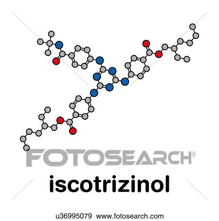 Stock Photo - Iscotrizinol sunscreen molecule, illustration. Fotosearch