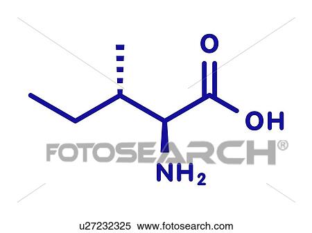 Stock Photography - Isoleucine amino acid molecule, illustration. Fotosearch