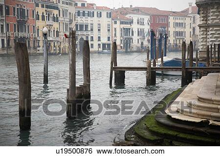 Stock Photograph - Italy Venice on foggy day. Fotosearch
