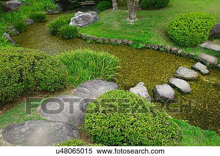 Japanese garden View Large Photo Image Stock Photography - Japanese garden. Fotosearch