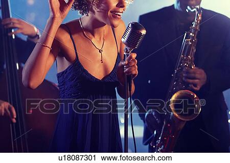 Jazz Band playing on Stage View Large Photo Image Stock Image - Jazz Band playing on Stage. Fotosearch