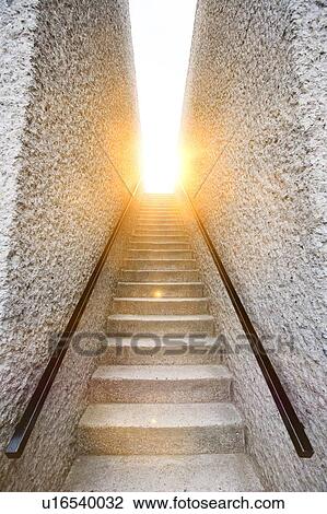Light at the end of the stairs View Large Photo Image Stock Image - Light at the end of the stairs. Fotosearch