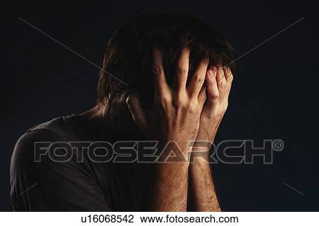 Man crying in despair View Large Photo Image Stock Image - Man crying in despair. Fotosearch