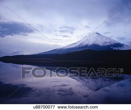 Stock Photo - Mt. Fuji Reflected in Lake. Fotosearch