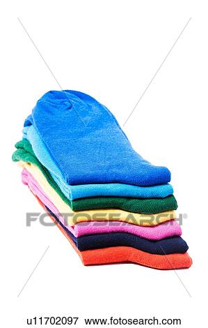 Stock Photo - Multicolored socks. Fotosearch