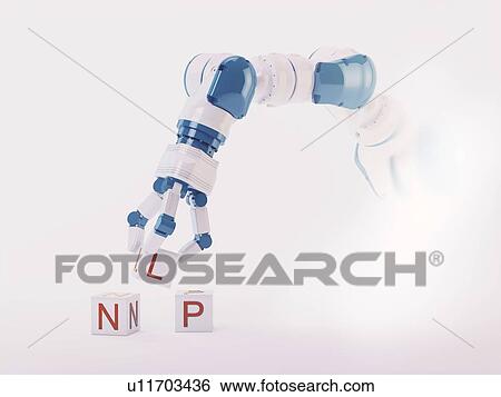 Stock Photograph - NLP and machine learning, conceptual illustration. Fotosearch