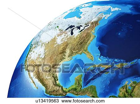 Stock Image - North America, illustration. Fotosearch