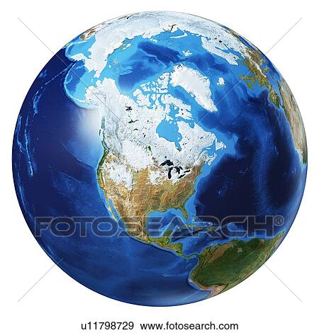 North America, illustration View Large Photo Image Stock Photo - North America, illustration. Fotosearch