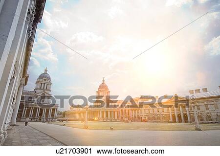Old Royal Naval College; Greenwich; London View Large Photo Image Stock Image - Old Royal Naval College; Greenwich; London. Fotosearch