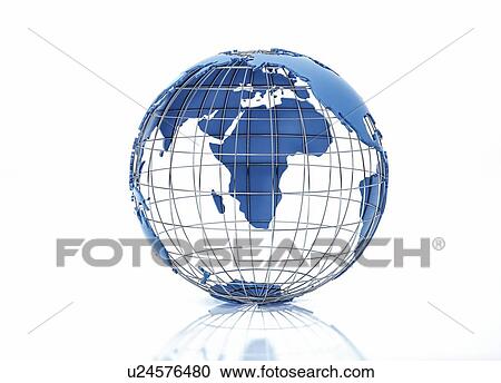 Stock Image - Pacific Ocean, illustration. Fotosearch