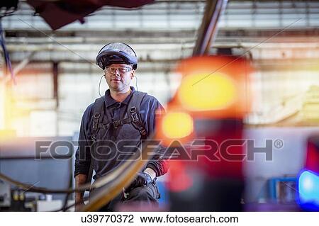 Portrait of steel worker in steelworks View Large Photo Image Stock Image - Portrait of steel worker in steelworks. Fotosearch