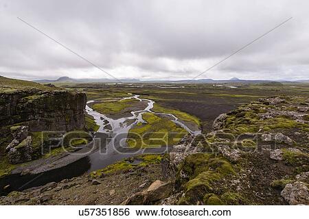 Rivers and springs through rugged landscape, Landmannalaugar, Iceland View Large Photo Image Stock Photograph - Rivers and springs through rugged landscape, Landmannalaugar, Iceland. Fotosearch