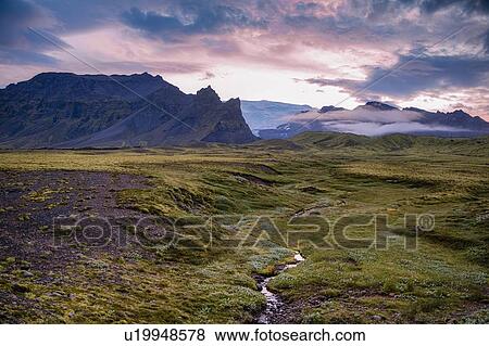 Stock Photo - Scenic shot, Golden Ring Road, Iceland. Fotosearch