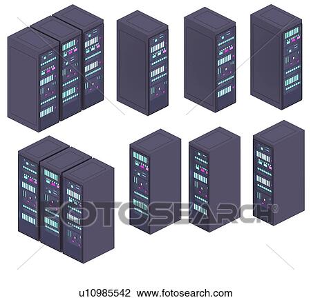 Servers, illustration View Large Photo Image Stock Image - Servers, illustration. Fotosearch