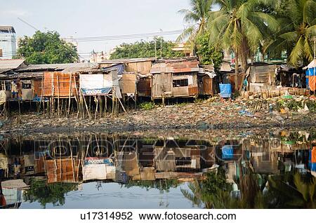 Shantytown Along River View Large Photo Image Stock Image - Shantytown Along River. Fotosearch