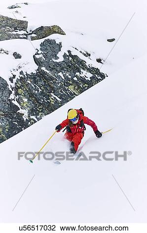 Skier skiing, Khtai, Austria View Large Photo Image Stock Image - Skier skiing, Khtai, Austria. Fotosearch