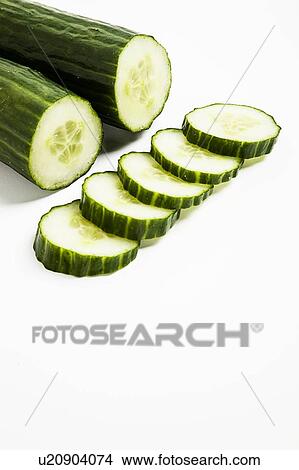 Sliced Cucumber View Large Photo Image Picture - Sliced Cucumber. Fotosearch
