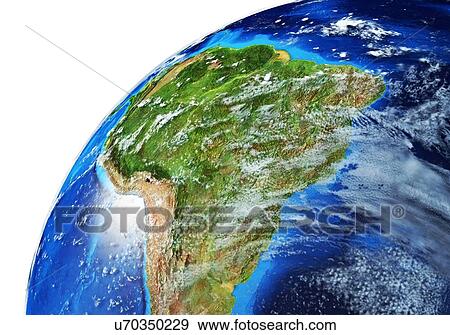 Stock Photo - South America, illustration. Fotosearch