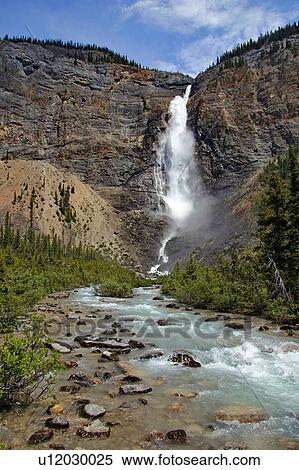 Takakkaw Falls, Yoho National Park, Rocky Mountains, Alberta, Canada View Large Photo Image Stock Photography - Takakkaw Falls, Yoho National Park, Rocky Mountains, Alberta, Canada. Fotosearch