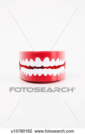 Stock Image - Toy teeth. Fotosearch