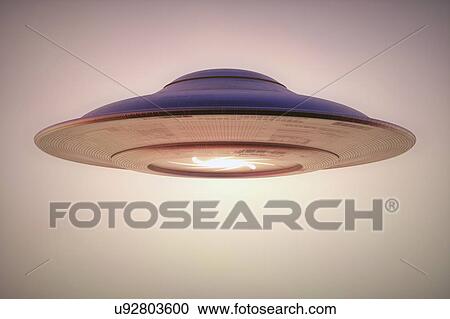 Stock Image - Unidentified flying object, illustration. Fotosearch