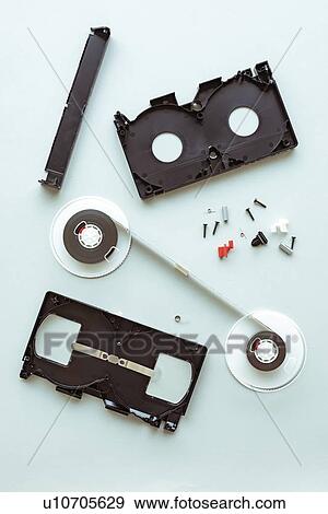 Video cassette parts View Large Photo Image Stock Photo - Video cassette parts. Fotosearch
