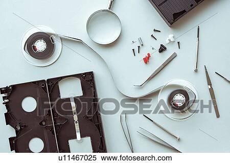 Video cassette parts View Large Photo Image Stock Photography - Video cassette parts. Fotosearch