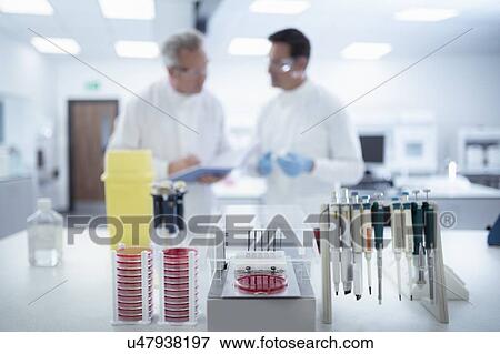 Stock Photo - View of bacterial testing equipment in laboratory. Fotosearch