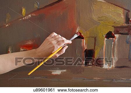 Woman hand close up painting View Large Photo Image Stock Image - Woman hand close up painting. Fotosearch