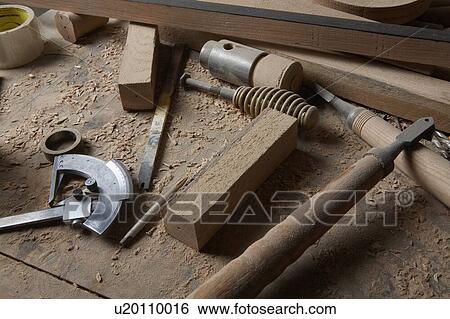 Woodworker's Tools Among Wood Shavings View Large Photo Image Stock Photograph - Woodworker's Tools Among Wood Shavings. Fotosearch