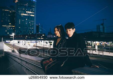 Young couple in train station, Milan, Italy View Large Photo Image Stock Image - Young couple in train station, Milan, Italy. Fotosearch