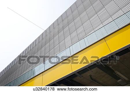 Stock Photo - Abstract view of walkway bridge. Fotosearch