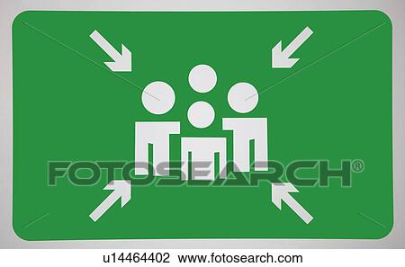 Arrow signs towards human representation on green surface View Large Photo Image Stock Image - Arrow signs towards human representation on green surface. Fotosearch