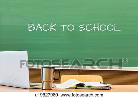 Back to School written on black board in classroom View Large Photo Image Stock Image - Back to School written on black board in classroom. Fotosearch