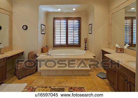 Bathroom interior of a luxury villa View Large Photo Image Stock Photography - Bathroom interior of a luxury villa. Fotosearch
