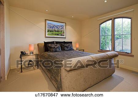 Bedroom interior of luxurious manor house View Large Photo Image Stock Photo - Bedroom interior of luxurious manor house. Fotosearch